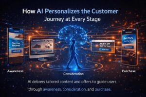 Personalised digital marketing strategy delivering customised customer experiences through AI and data analytics.Digital Marketing Trends for 2026