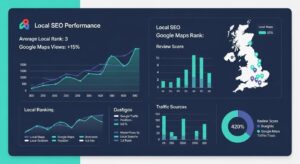 Local SEO strategy with business analytics and location-based search optimisation for improved online visibility.Digital Marketing Trends for 2026